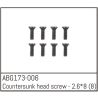 Absima - Flat Head Screw M2.3x6mm (8) (ABG173-006)
