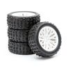 Fastrax Arrma Grom Wheel/Tyre Set 1/18 (4pc) - Wit
