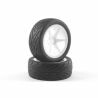 Fastrax onroad voorbanden op witte 6 spaaks velgen voor 1/10 buggy