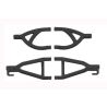 RPM Rear Upper & Lower A-arms voor oa. Traxxas 1/16 - Zwart
