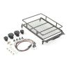 Bagagerek, met 4 lampen, 130x110mm - Zwart