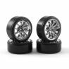 Fastrax drift banden op 10 spaaks velgen - Chrome