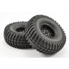 Fastrax Paso banden op 1.9" scale velgen - Zwart - Met memory foam!