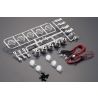 Fastrax cluster bar met 5 spots en leds, chrome