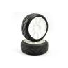 Fastrax Grid Iron onroad banden op witte 10 spaaks velgen voor 1/8 buggy