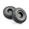 Fastrax Granite 140mm banden op 2.2" scale velgen - Zwart