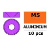 Sluitring M5 "Paars" voor verzonken schroeven, Aluminium (10st)