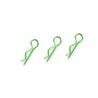 Body clips voor 1/10, groen, 45 graden gebogen (10 stuks)