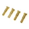 4.0 - 5.0mm goudstekker 90 graden, man (4 stuks)