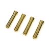 Goudstekker 4mm vrouw > 5mm man (4 stuks)