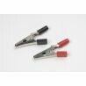 Krokodil klem medium, Rood + Zwart (1set)