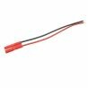 Goudstekker 2.0mm met plastic behuizing & silicone kabel 20awg, vrouw