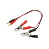 Laadkabel voor loodbatterijen, silicone kabel 18awg