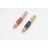 Adapter 3.5mm goudstekker > 4.0mm goudstekker (1paar)