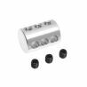 Aluminium adapter voor 3 stangen 3mm (1st)