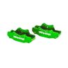 Traxxas - Brake calipers, front (left & right) (green-anodized 6061-T6 aluminum)/ 3x10mm CS (with threadlock) (4)/ 2.5x8mm BCS (with threadlock) (4) (TRX-10951-GRN)