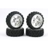 Fastrax Rally Block banden op 5 spaaks velgen - Chrome