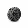 JetKo Extreme Tyre Low Profile Tomahawk Belted band op 3.8'' zwarte velg voor Traxxas Maxx