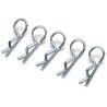 Body clips klein, zilver, 10 stuks