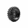 Louise CR Rowdy 1/10 Crawler Banden Set Op Zwarte 1.9'' Velgen Super Soft