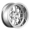 Louise 1/10 drift 2,4,6,8mm offset 14-spoke wheels - Mat zilver