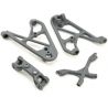 Losi - Fr Shk Tower Brace and Camber Link Mnt Gray Rock Rey (LOS231039)