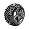 Louise T-APOLLO Truggy Banden Set - Soft - Velgen Zwart/Chroom - Hex 17mm