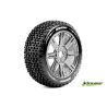 Louise B-PIRATE Soft banden op black chrome spaakvelgen voor 1/8 buggy
