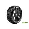 Louise B-PIRATE Super Soft banden op zwarte spaakvelgen voor 1/8 buggy