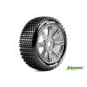 Louise B-HORNET Soft banden op black chrome spaakvelgen voor 1/8 buggy