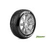 Louise B-VIPER-JA Super Soft banden op black chrome spaakvelgen voor 1/8 buggy