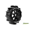 Louise B-PADDLE Soft banden op zwarte spaakvelgen voor 1/8 buggy