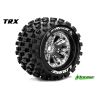 Louise MT-ROCK Medium banden op chrome velgen voor 1/8 MT - 1/2 offset