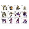 Sluban 12 in 2 Groene en Paarse Robot (complete set)
