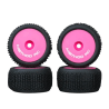 Method Nitragrip 1/28 Truck Tyres F/R 7mm Hex - Roze (MTD0505P)