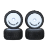 Method Nitragrip 1/28 Truck Tyres F/R 7mm Hex - Wit (MTD0505W)