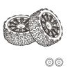 MJX Hyper GO -  Tyres TPR (2 Pcs) (MX-1415B3)