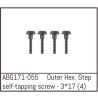 Absima - Outer Hex Step Screw M3x17 (4) (ABG171-055)