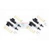 Aluminium Front/Rear Piggyback shocks 125mm, Black - Traxxas Maxx