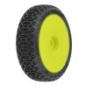 Proline 1/24 Electron 2.0 Buggy F/R Tires Mounted 7mm Yellow (4): Micro-B
