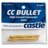Castle Creations 6.5mm goudstekker, Man. + Vrouw. (3 paar)