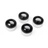 RC4WD Analog 1.9'' Aluminum CAP Wheels (Black) (VVV-C1305)