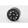 RC4WD Stamped Steel 1.0 Stock Beadlock Wheels (Black) (Z-W0229)