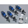 Shocks, GTR aluminum, blue-anodized (fully assembled w/o springs) (4)