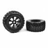Team Corally - Off-Road 1/8 Monster Truck Tires - Gripper - Glued on Black Rims (C-00180-378)