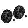 Team Corally - Tire and Rim Set - Truck - Black Rims - 1 Pair (C-00250-092-B)