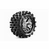 Louise MT-Rock Banden Set - 2.8" Velgen Chrome - 1/2" Offset - Hex 12mm (electro 2WD: FR, electro 4x4: FR/RR, nitro 2WD RR)