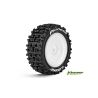 Louise E-PIONEER Banden Set - Soft - Velgen Wit - Hex 12mm - 4WD Achter