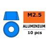 Aluminium Washer voor M2.5 Socket Head Screws (BD: 6mm) - Blauw - 10st