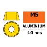 Aluminium Washer voor M5 Socket Head Screws (BD: 12mm) - goud - 10st